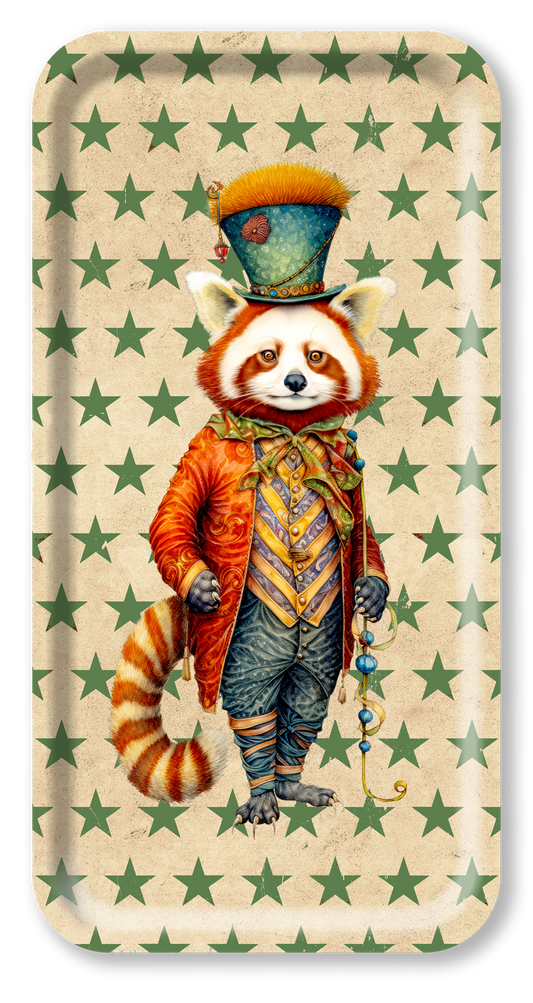 Plateau Rectangulaire - Circus Red Panda Stars - 43x22 cm