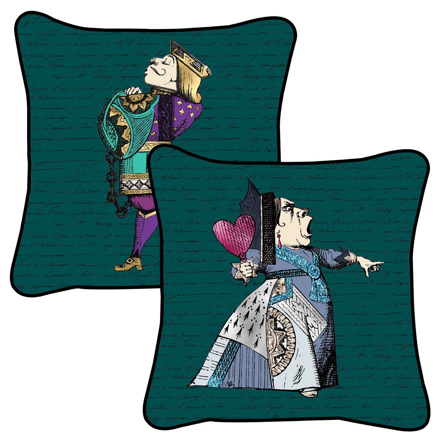Cushions -  Alice King and Queen