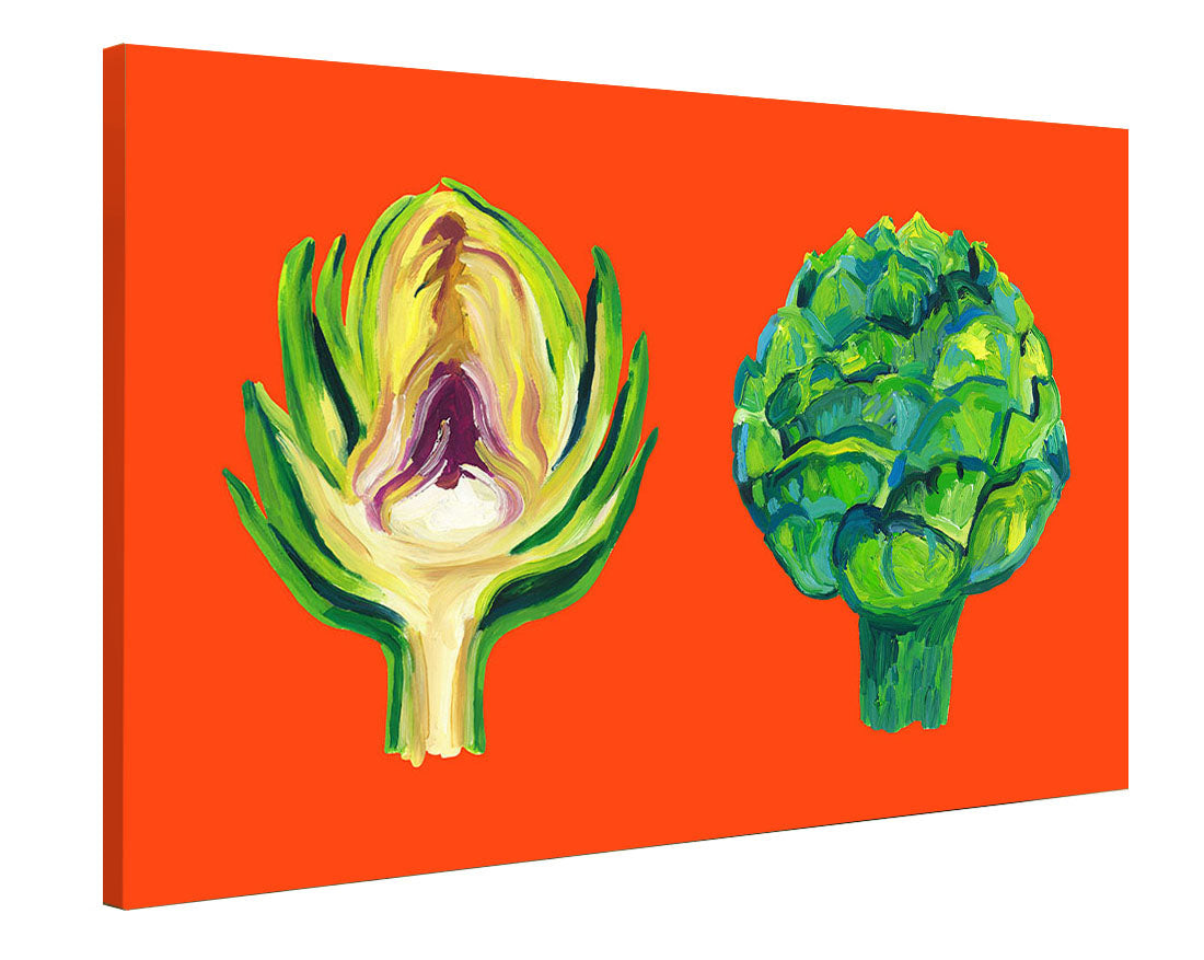 Alice Straker - Artichokes on Orange