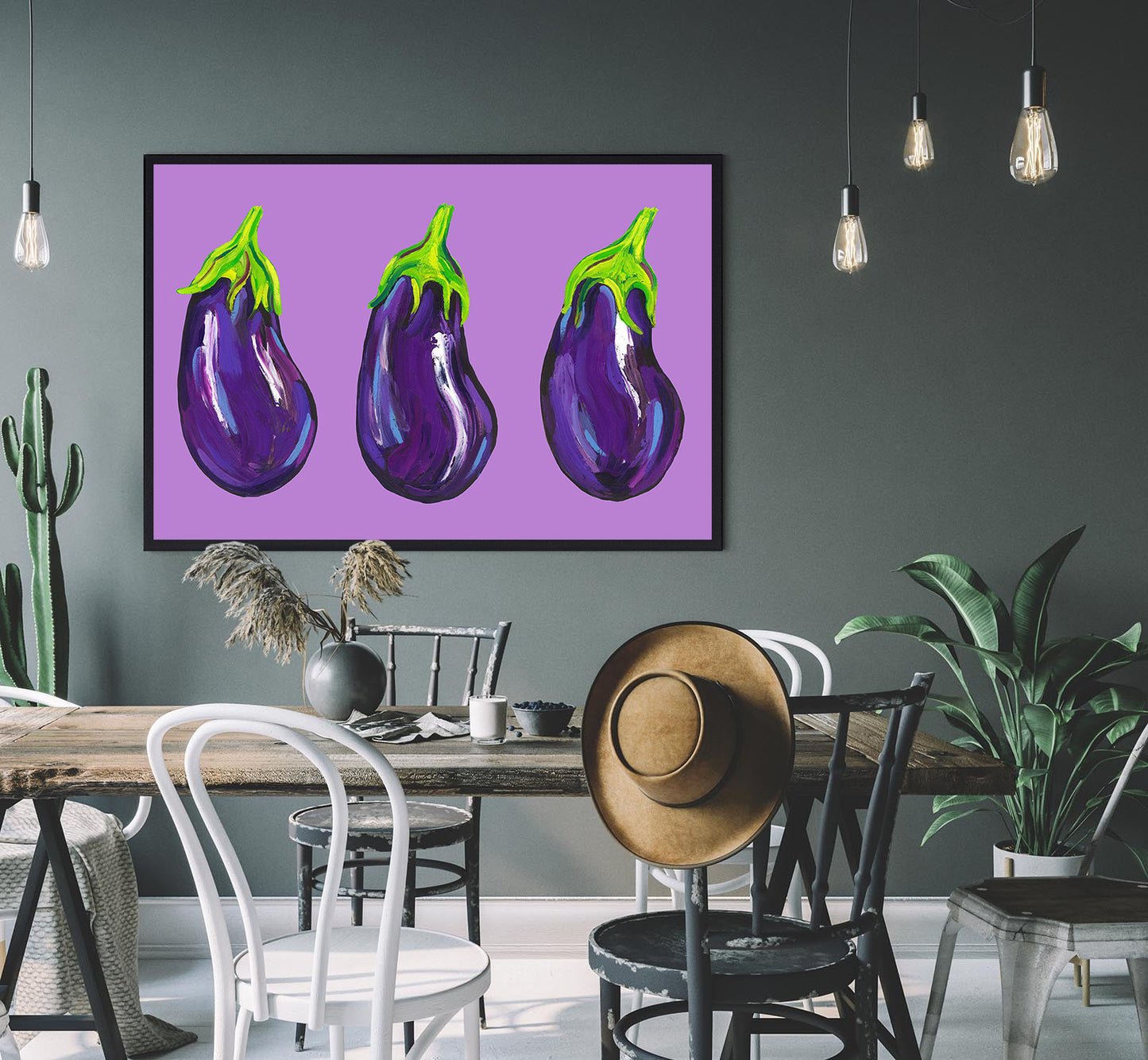 Alice Straker - Aubergines on Purple