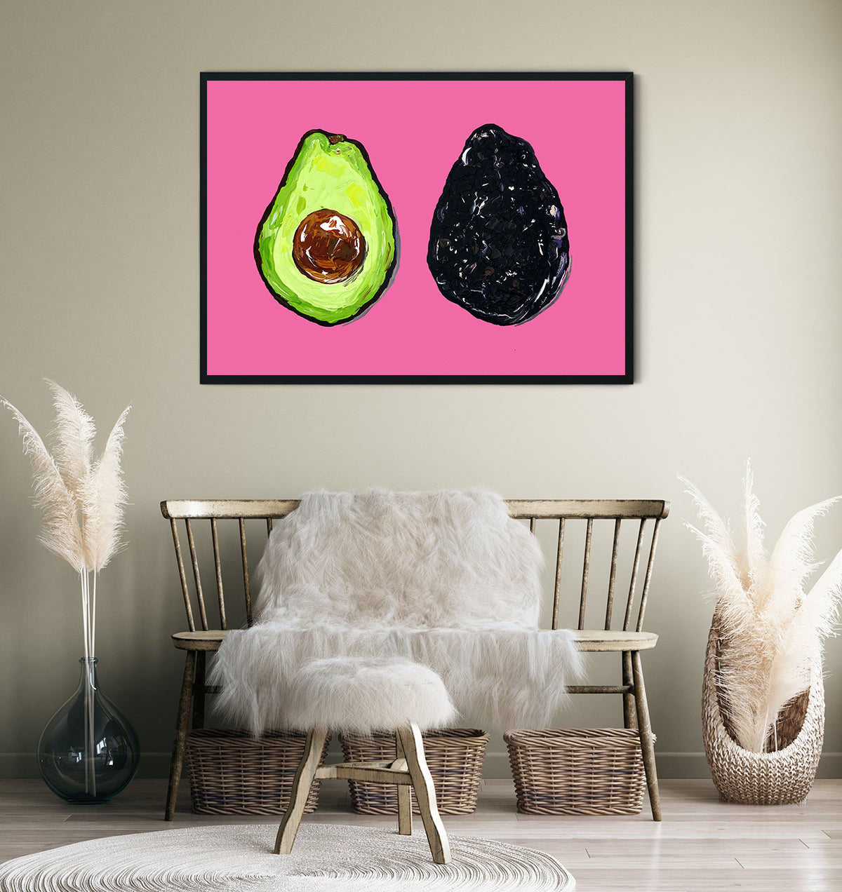 Alice Straker - Avocados on Pink