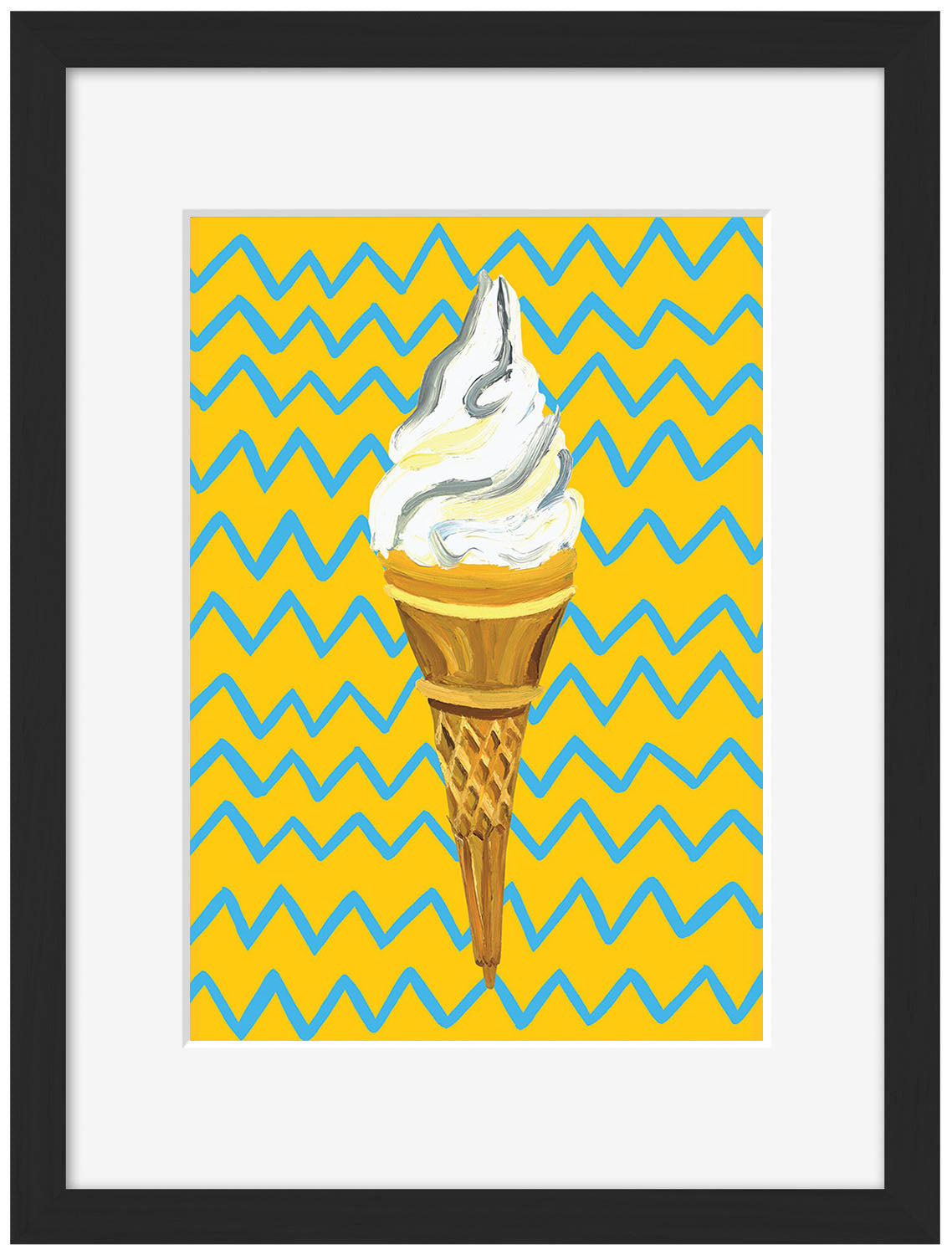 Alice Straker - Ice Cream Yellow Zigzag