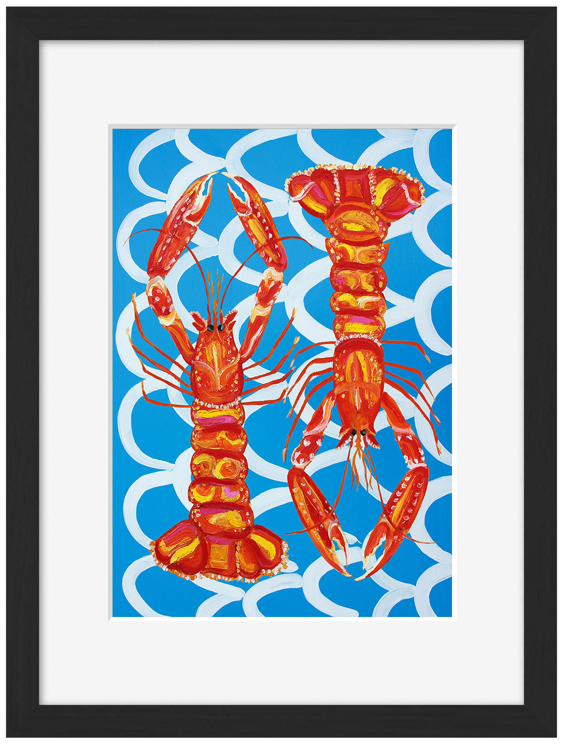 Alice Straker - Langoustines on blue wavey