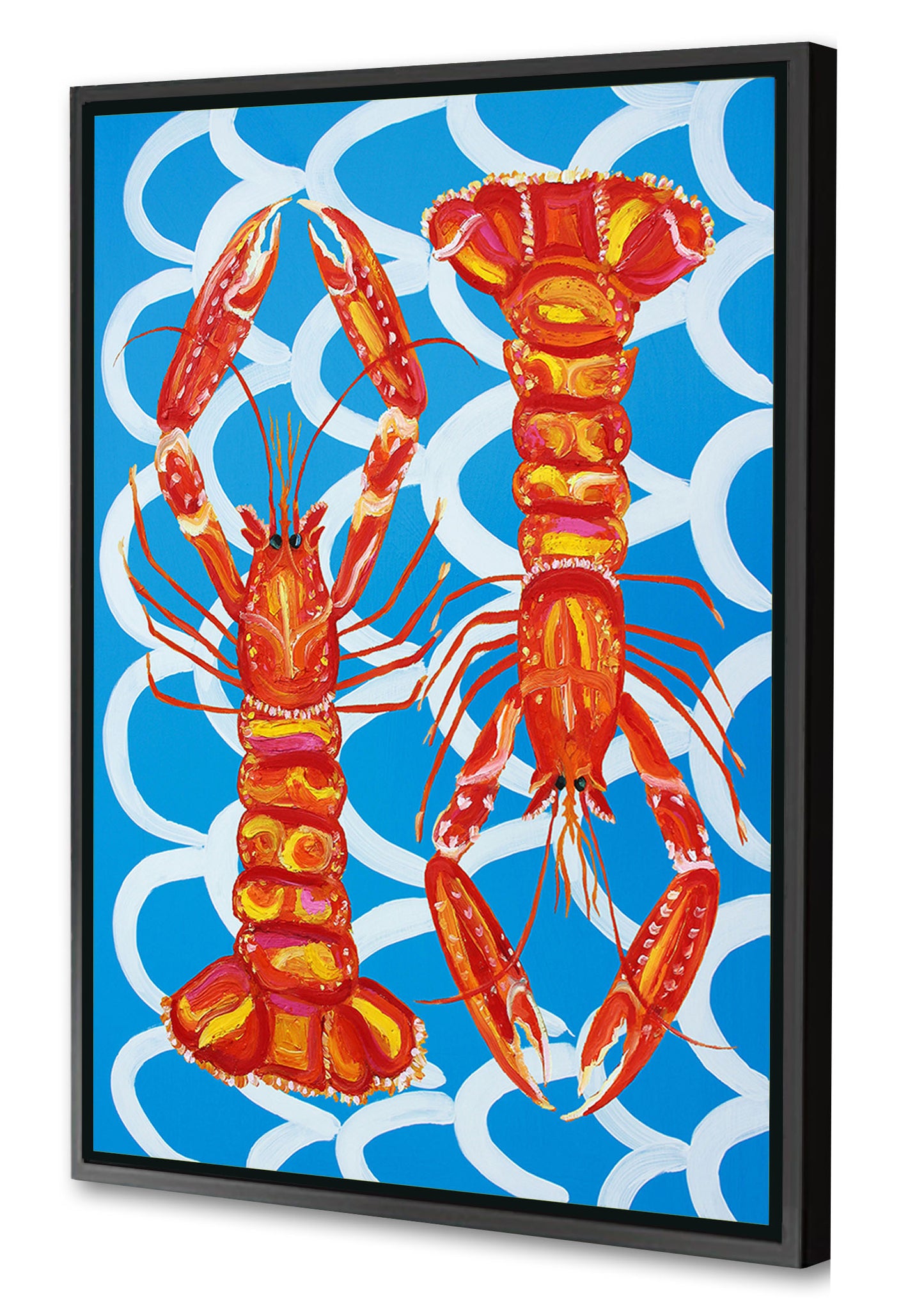 Alice Straker - Langoustines on blue wavey