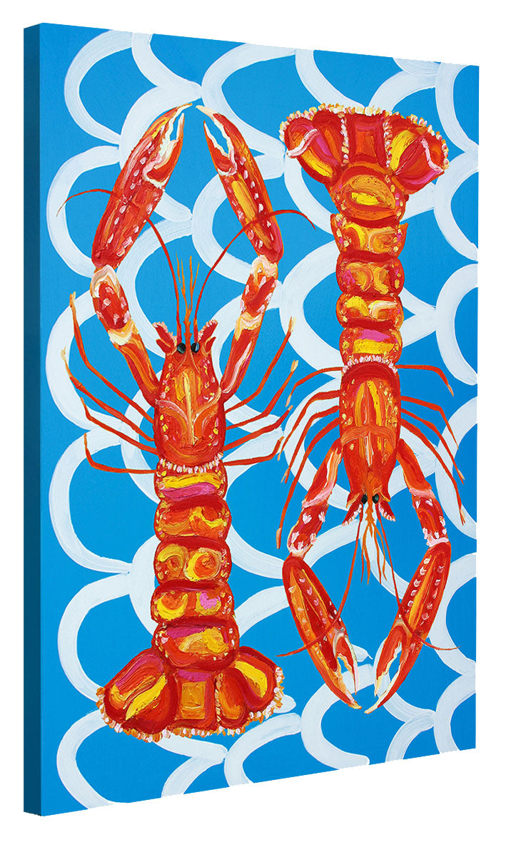 Alice Straker - Langoustines on blue wavey