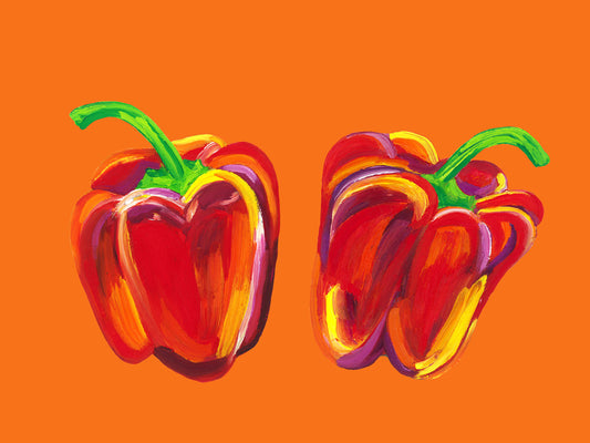 Alice Straker - Peppers on Orange