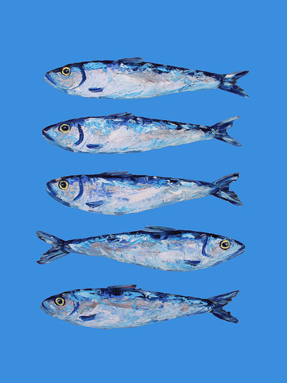 Alice Straker - Sardines on Blue