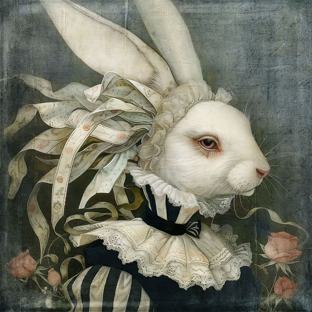 Alisa Williams - White Rabbit and Ribbons