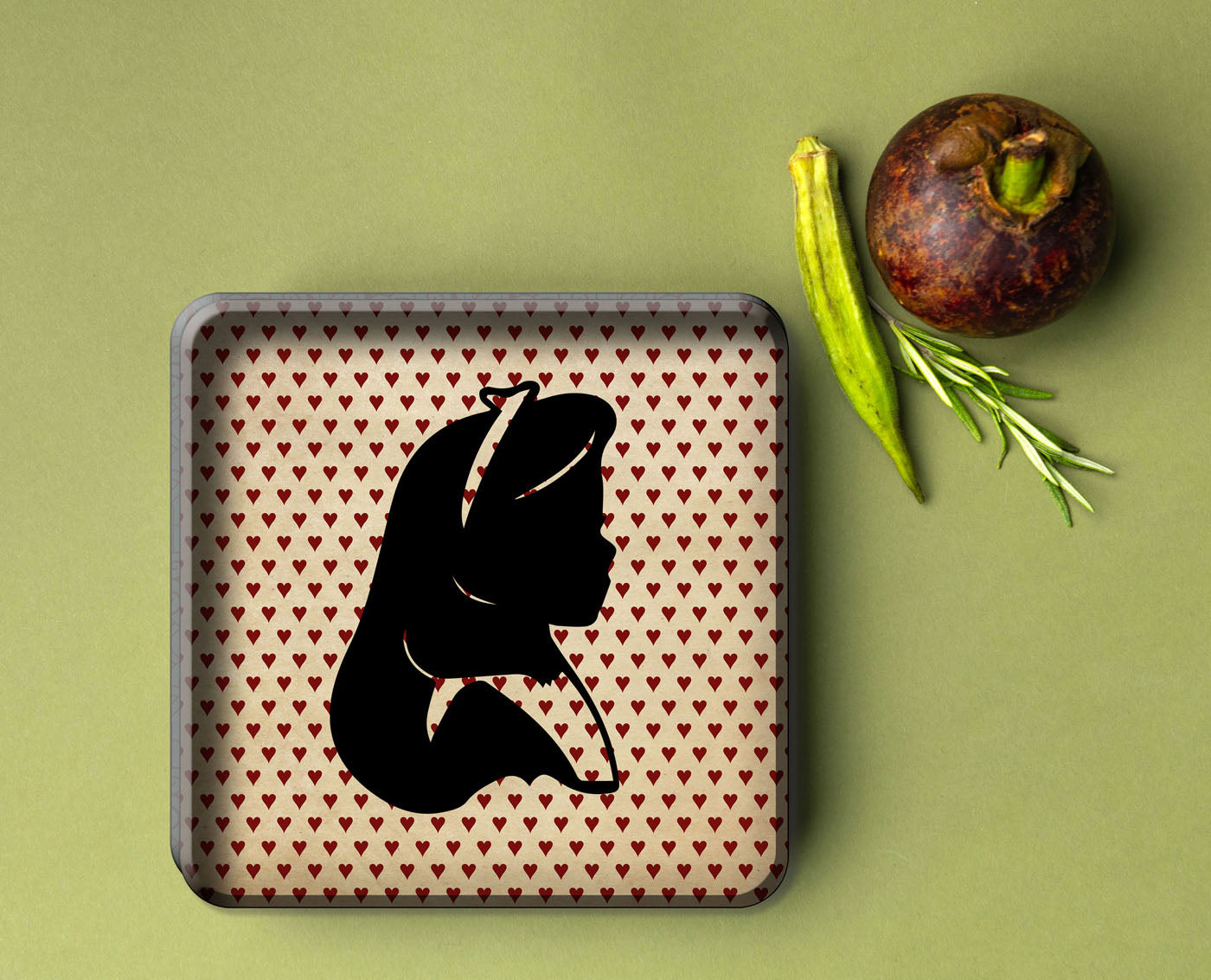 Plateau Métal - Alice 20 - 15 x 15 cm