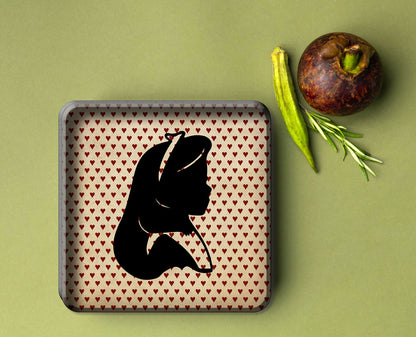 Plateau Métal - Alice 20 - 15 x 15 cm