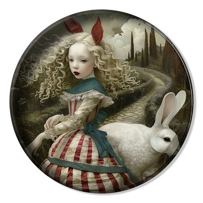 Metal Tray - Alisa - Alice's Rabbit  - 30 cm