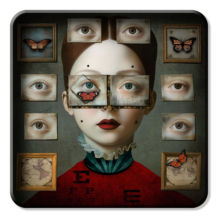 Plateau Métal - Alisa - Vision - 30 x 30 cm