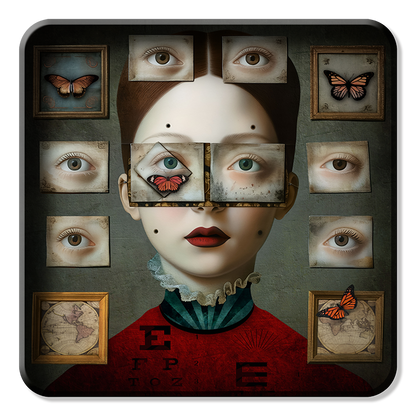 Plateau Métal - Alisa - Vision - 30 x 30 cm