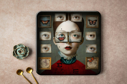 Plateau Métal - Alisa - Vision - 30 x 30 cm