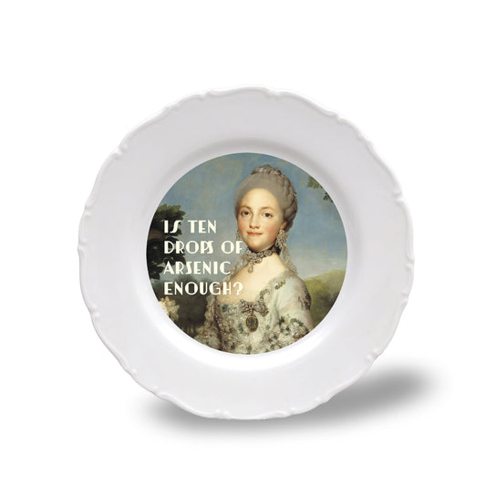 Porcelain plate 21 cm - Is ten drops of arsenic enough ?