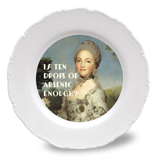 Porcelain plate 30 cm - Is ten drops of arsenic enough ?