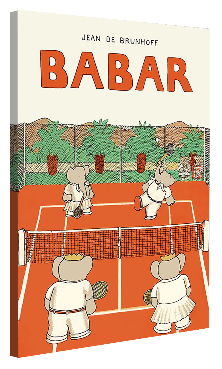 Babar fait du tennis
