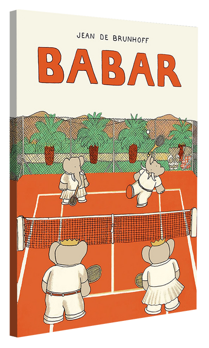 Babar fait du tennis