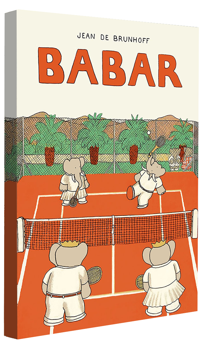 Babar fait du tennis