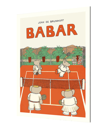 Babar fait du tennis