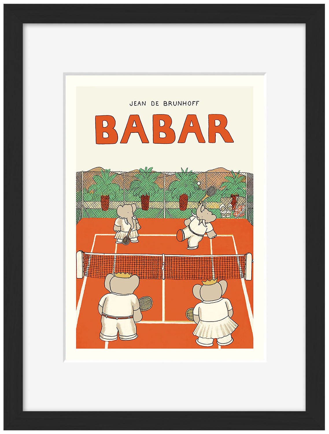 Babar fait du tennis