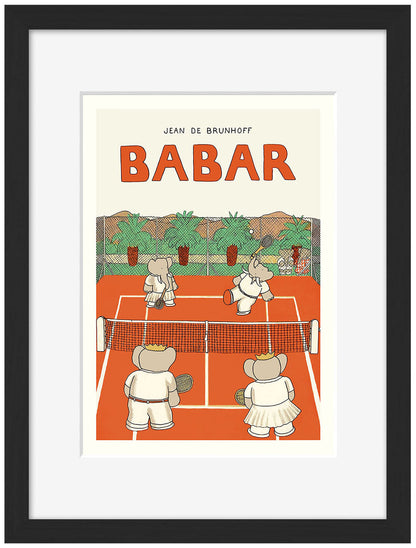Babar fait du tennis