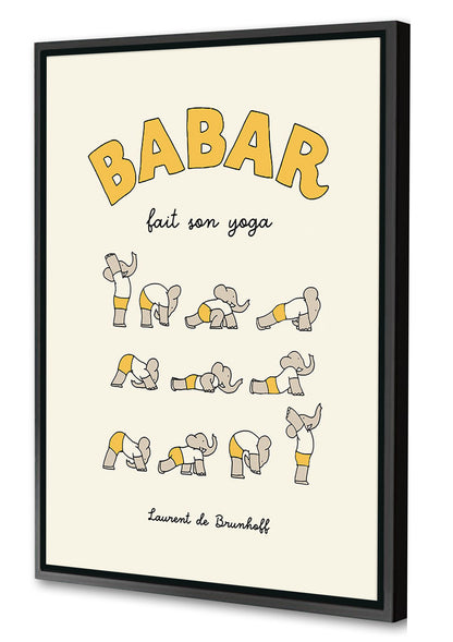 Babar fait son yoga - Jaune