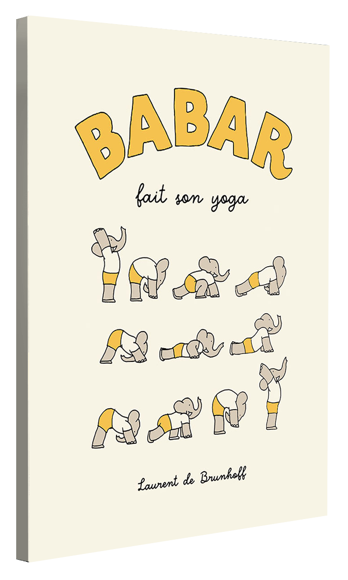 Babar fait son yoga - Jaune