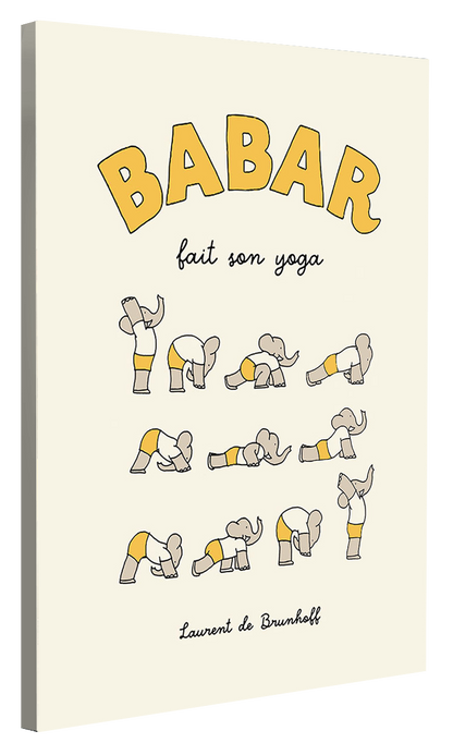 Babar fait son yoga - Jaune