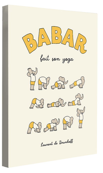 Babar fait son yoga - Jaune