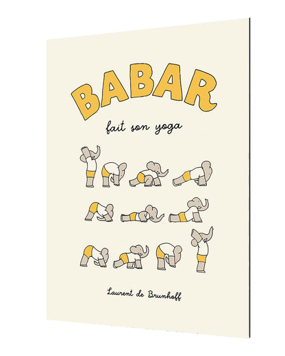 Babar fait son yoga - Jaune