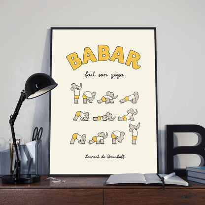 Babar fait son yoga - Jaune