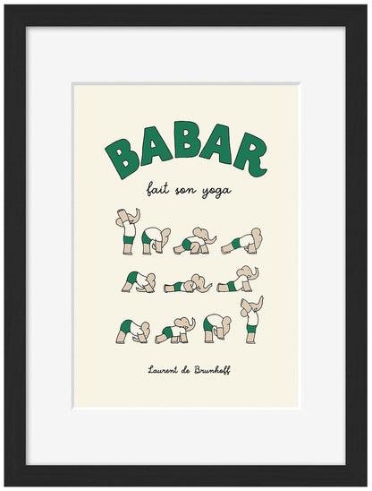 Babar fait son yoga - Vert