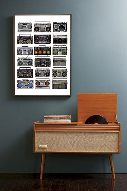 Boombox-concerts, print-BLUE SHAKER