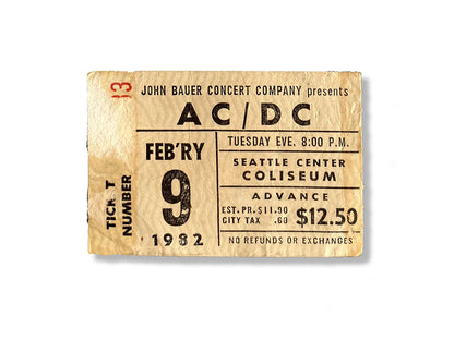 Golden Tickets - ACDC 1982