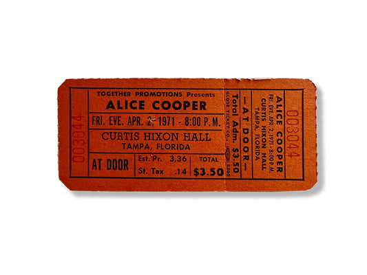 Golden Tickets - Alice Cooper 1971