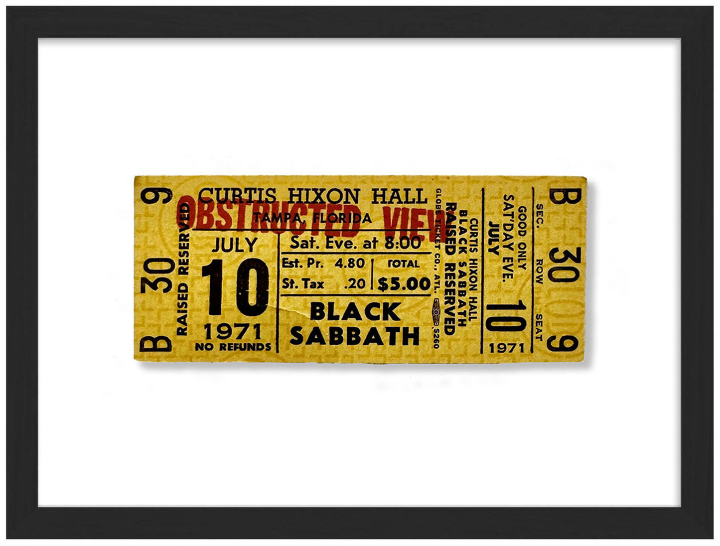 Golden Tickets - Black Sabbath 1971