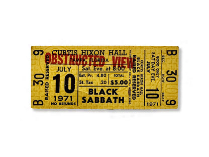 Golden Tickets - Black Sabbath 1971