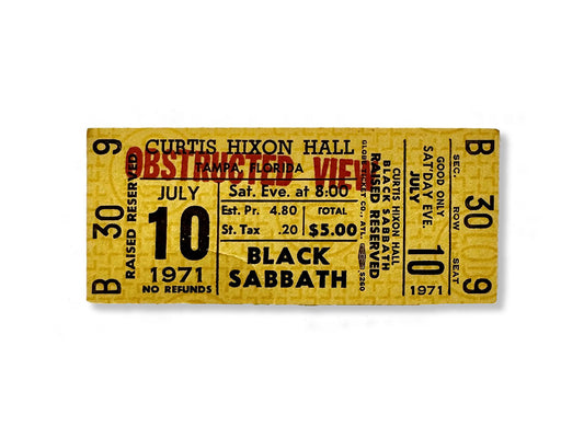 Golden Tickets - Black Sabbath 1971