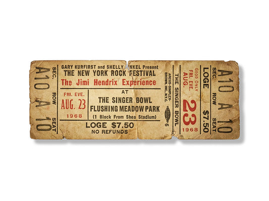 Golden Tickets - Jimi Hendrix 1968