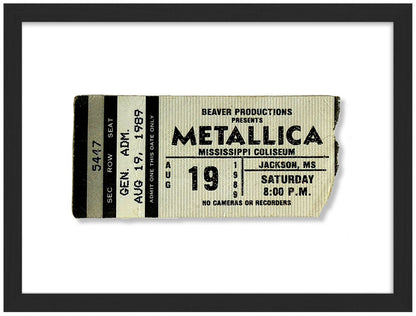 Golden Tickets - Metallica 1989
