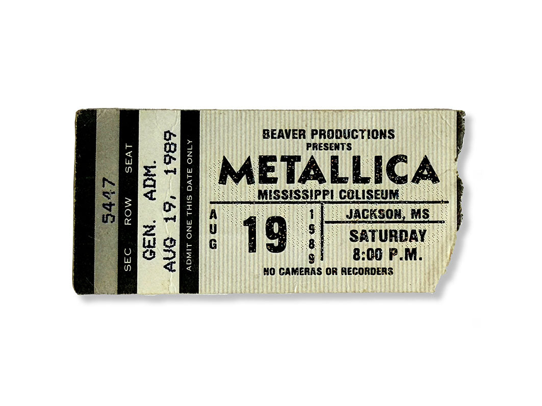 Golden Tickets - Metallica 1989