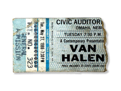 Golden Tickets - Van Halen 1986