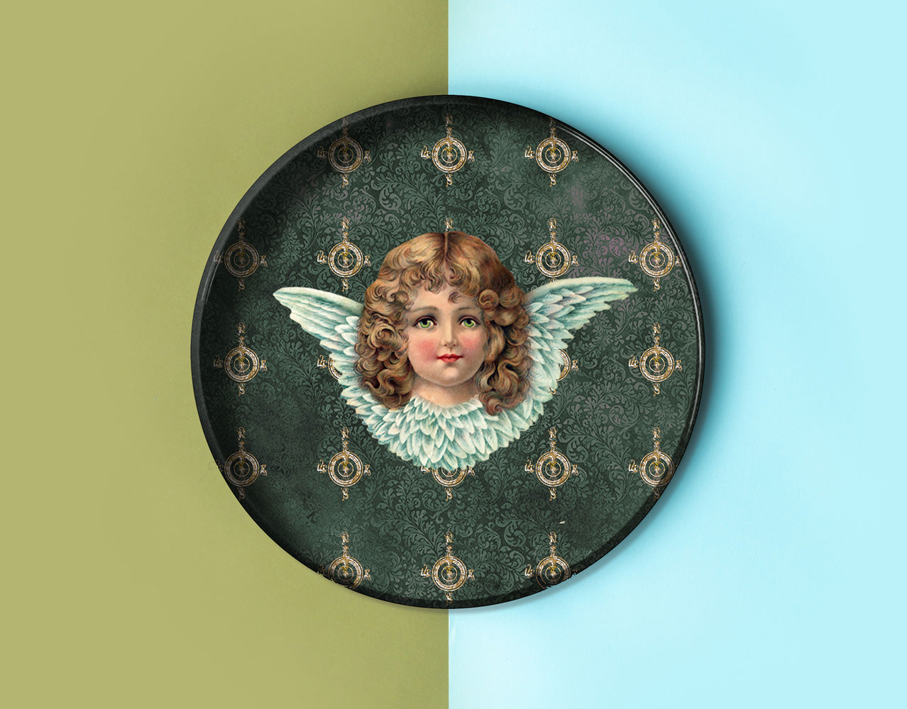 Round Trays -  Angel Green - 20 cm