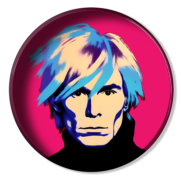 Round Trays -  Pop Art Andy Warhol - 25 cm