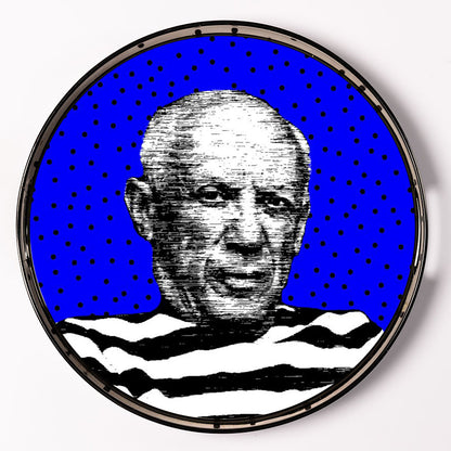 Lacquer Tray - Picasso Blue - 35 cm
