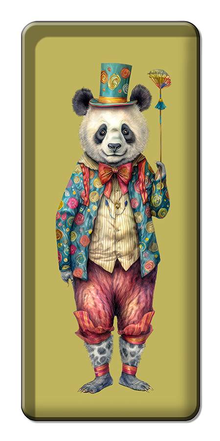 Plateaux Rectangulaires -  Circus Panda - 20 x 40 cm