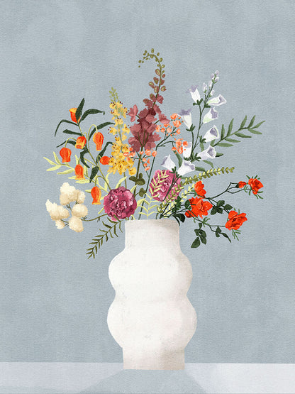 Goed Blauw - Flowers in Vase Blue