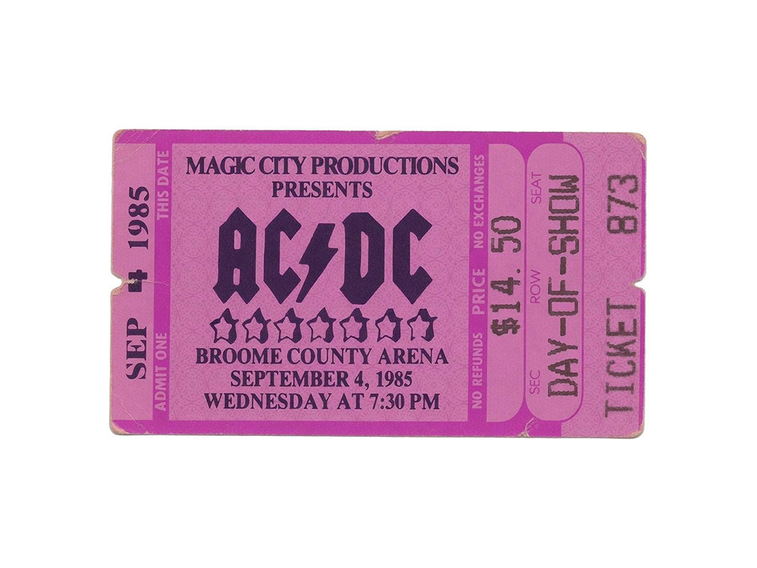 Golden Tickets - ACDC 1985