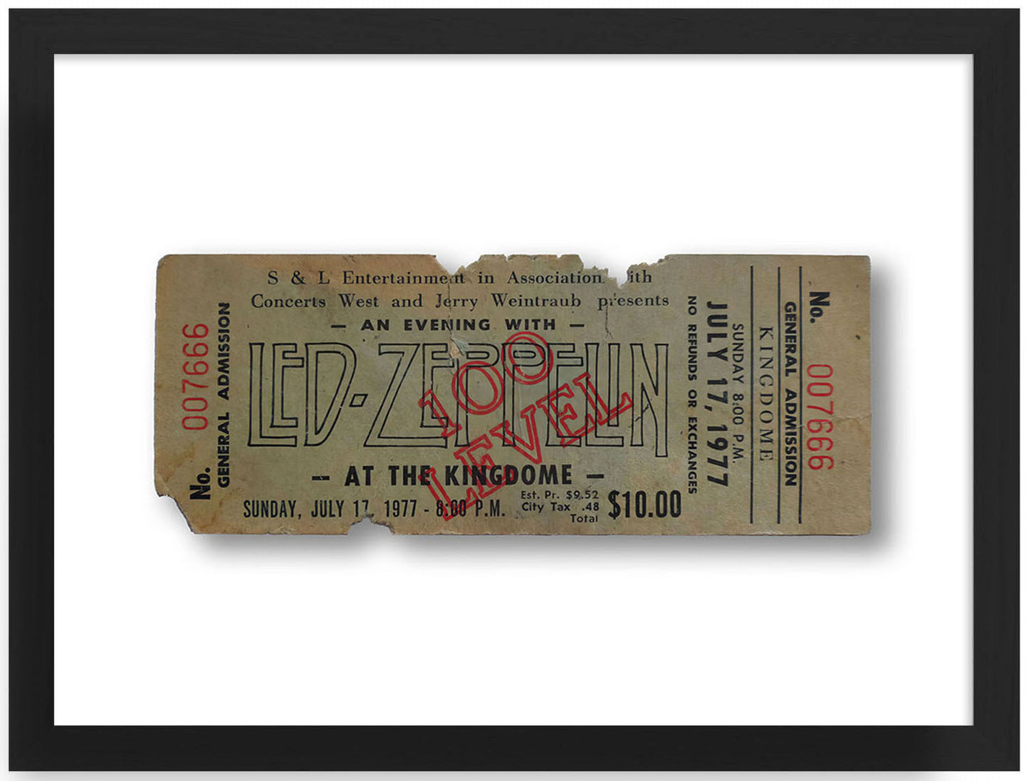 Golden Tickets - Led Zeppelin 1977